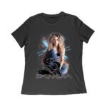 Shakeera Strikes with Style - Thunderstorm Inspired Music Star T-Shirt Design Women Relaxed – Viva Party