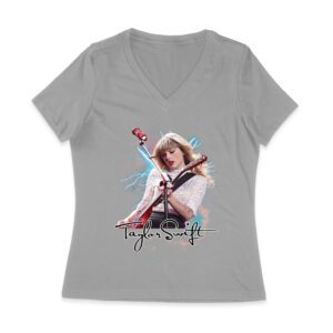 Taylor-Swift Performing Live with Electric Vibes T-Shirt Women Jersey V-Neck