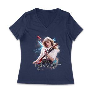 Taylor-Swift Performing Live with Electric Vibes T-Shirt Women Jersey V-Neck