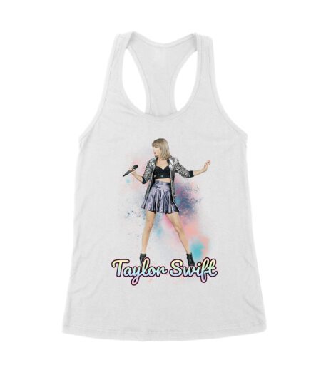 Taylor-Swift Spotlight Performance on Stage Graphic Tee Women's Racerback Tank Top