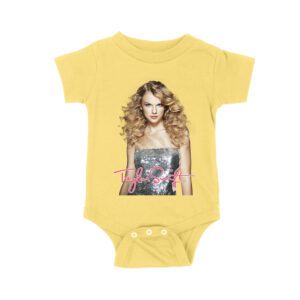 Taylor-Swift Classic Look with Curls and Charm T-Shirt Unisex Baby Jersey
