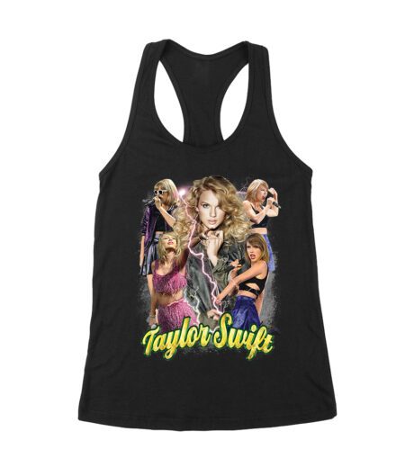Taylor-Swift Multiverse Lightning Diva Scene T-Shirt Women's Racerback Tank Top – Viva Party