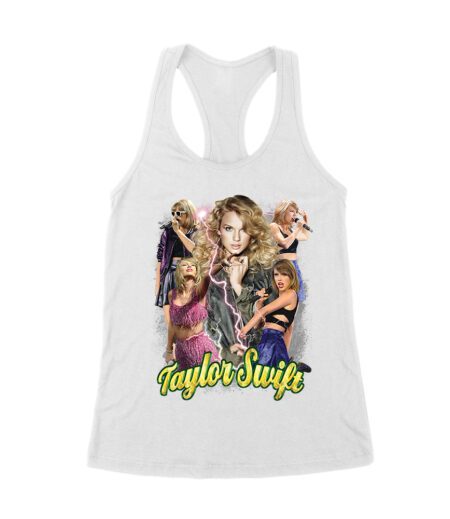 Taylor-Swift Multiverse Lightning Diva Scene T-Shirt Women's Racerback Tank Top