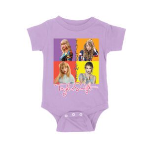 Taylor-Swift Color Block Portrait Pop Art T-Shirt Unisex Baby Jersey