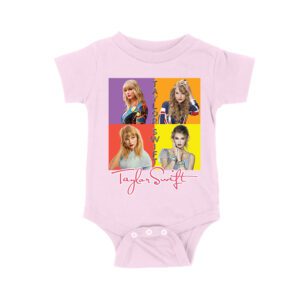 Taylor-Swift Color Block Portrait Pop Art T-Shirt Unisex Baby Jersey