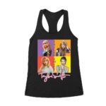 Taylor-Swift Color Block Portrait Pop Art T-Shirt Women's Racerback Tank Top – Viva Party