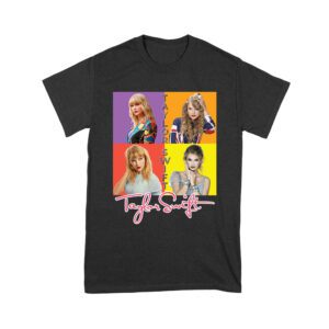 Taylor-Swift Color Block Portrait Pop Art T-Shirt Unisex Youth – Viva Party
