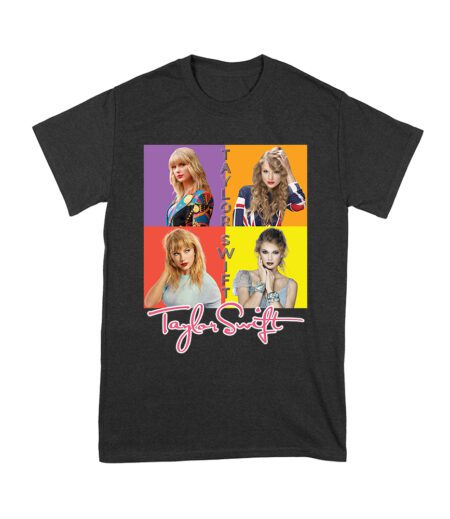 Taylor-Swift Color Block Portrait Pop Art T-Shirt Unisex Youth – Viva Party