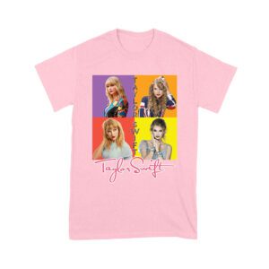 Taylor-Swift Color Block Portrait Pop Art T-Shirt Unisex Youth