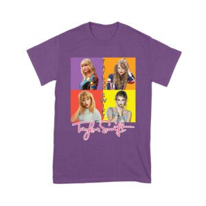 Taylor-Swift Color Block Portrait Pop Art T-Shirt Unisex Youth
