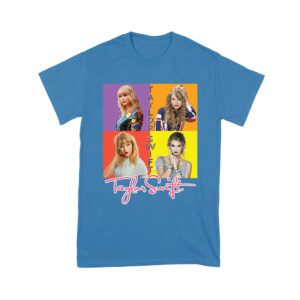 Taylor-Swift Color Block Portrait Pop Art T-Shirt Unisex Youth