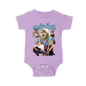 Taylor-Swift Singing Moments Collage Graphic T-Shirt Unisex Baby Jersey