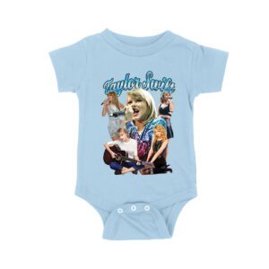 Taylor-Swift Singing Moments Collage Graphic T-Shirt Unisex Baby Jersey