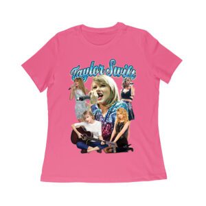 Taylor-Swift Singing Moments Collage Graphic T-Shirt Women Relaxed