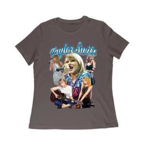 Taylor-Swift Singing Moments Collage Graphic T-Shirt Women Relaxed