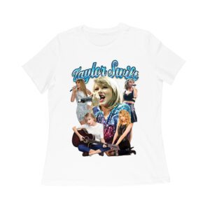 Taylor-Swift Singing Moments Collage Graphic T-Shirt Women Relaxed