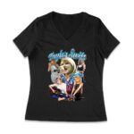 Taylor-Swift Singing Moments Collage Graphic T-Shirt Women Jersey V-Neck – Viva Party