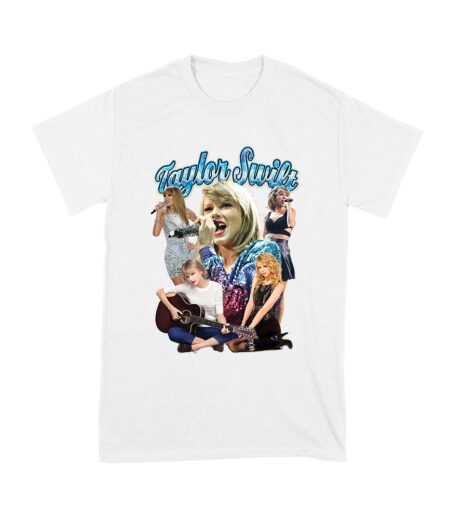 Taylor-Swift Singing Moments Collage Graphic T-Shirt Unisex Youth
