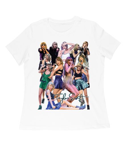 Taylor-Swift Era Collage Multiple Looks Fan T-Shirt Women Relaxed