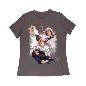 Taylor-Swift Guitar Performance Duo Style T-Shirt Women Relaxed