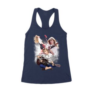 Taylor-Swift Guitar Performance Duo Style T-Shirt Women's Racerback Tank Top