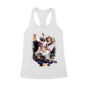 Taylor-Swift Guitar Performance Duo Style T-Shirt Women's Racerback Tank Top