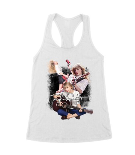 Taylor-Swift Guitar Performance Duo Style T-Shirt Women's Racerback Tank Top