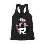 111-xpantia Fuerza Regida Team - Bold Music Collage Design Women's Racerback Tank Top – Viva Party
