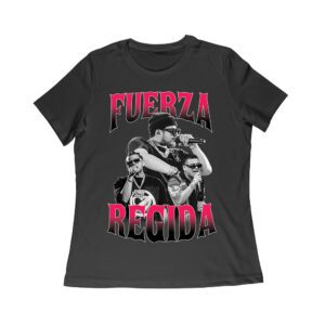 111-xpantia Fuerza Regida Photo Collage - Regional Mexican Music Group T-Shirt Design Women Relaxed – Viva Party