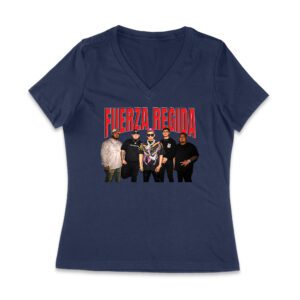 111-xpantia Fuerza Regida Team ? Regional Mexican Urban Band T-Shirt Women Jersey V-Neck