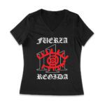 111-xpantia Fuerza Regida ? Ansiedad Eye Logo Graphic T-Shirt Women Jersey V-Neck – Viva Party