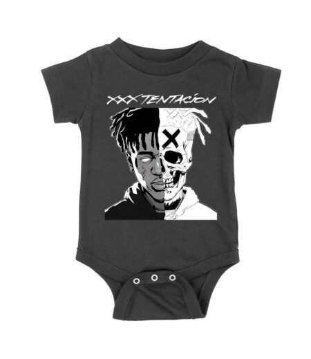 XXXTentacion Half Skull T-Shirt - Dark Art Tribute Graphic Tee for Rap Fans Unisex Baby Jersey – Viva Party