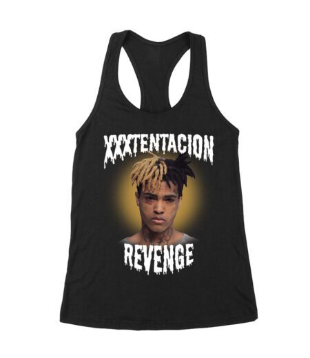 XXXTentacion Revenge T-Shirt ? Bold Tribute Streetwear Graphic Tee for Rap Fans Women's Racerback Tank Top – Viva Party