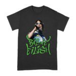 Billi-Eilish Streetwear Green Graphic T-Shirt for Music Fans Unisex Adult – Viva Party