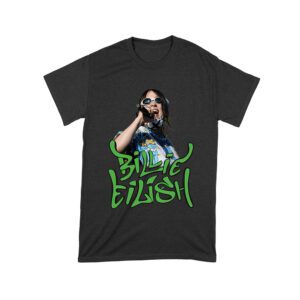 Billi-Eilish Streetwear Green Graphic T-Shirt for Music Fans Unisex Toddler – Viva Party