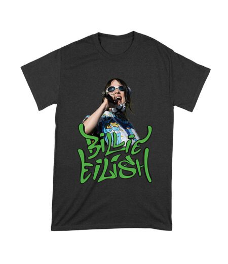 Billi-Eilish Streetwear Green Graphic T-Shirt for Music Fans Unisex Toddler – Viva Party