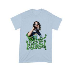 Billi-Eilish Streetwear Green Graphic T-Shirt for Music Fans Unisex Toddler