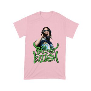 Billi-Eilish Streetwear Green Graphic T-Shirt for Music Fans Unisex Toddler