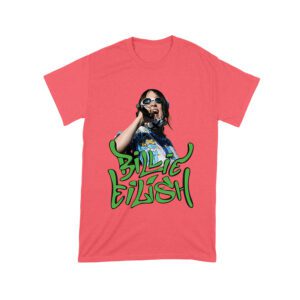 Billi-Eilish Streetwear Green Graphic T-Shirt for Music Fans Unisex Toddler