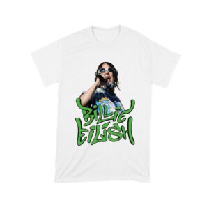 Billi-Eilish Streetwear Green Graphic T-Shirt for Music Fans Unisex Toddler
