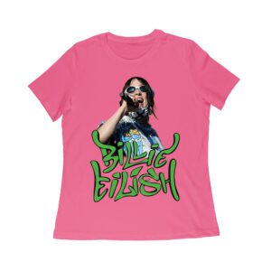 Billi-Eilish Streetwear Green Graphic T-Shirt for Music Fans Women Relaxed