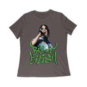 Billi-Eilish Streetwear Green Graphic T-Shirt for Music Fans Women Relaxed