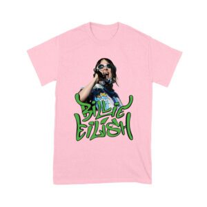 Billi-Eilish Streetwear Green Graphic T-Shirt for Music Fans Unisex Youth