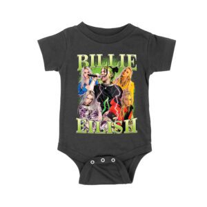 Billi-Eilsh Live Collage Concert Style T-Shirt for Music Lovers Unisex Baby Jersey – Viva Party