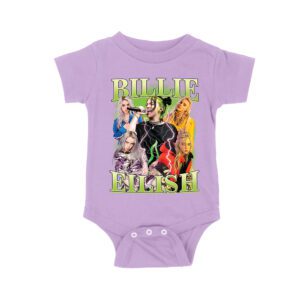Billi-Eilsh Live Collage Concert Style T-Shirt for Music Lovers Unisex Baby Jersey