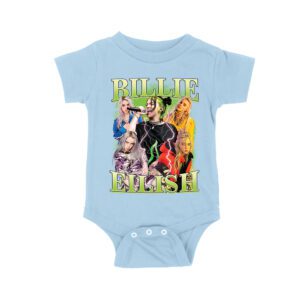 Billi-Eilsh Live Collage Concert Style T-Shirt for Music Lovers Unisex Baby Jersey