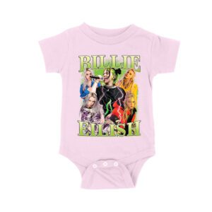 Billi-Eilsh Live Collage Concert Style T-Shirt for Music Lovers Unisex Baby Jersey