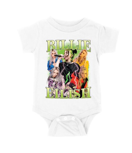 Billi-Eilsh Live Collage Concert Style T-Shirt for Music Lovers Unisex Baby Jersey