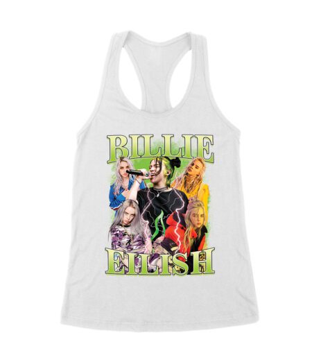 Billi-Eilsh Live Collage Concert Style T-Shirt for Music Lovers Women's Racerback Tank Top