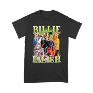Billi-Eilsh Live Collage Concert Style T-Shirt for Music Lovers Unisex Youth – Viva Party